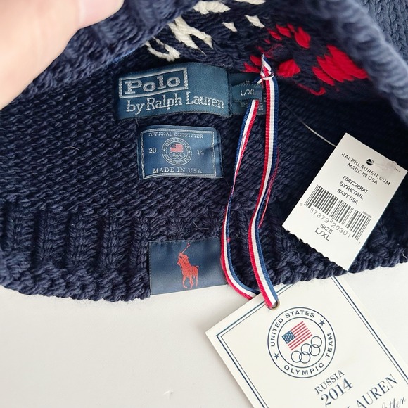 NEW Polo Ralph Lauren 2014 SOCHI Olympics USA Opening Ceremony Wool Hat L/XL - Picture 2 of 5